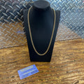 10K Yellow Gold Semi Solid Cuban Necklace