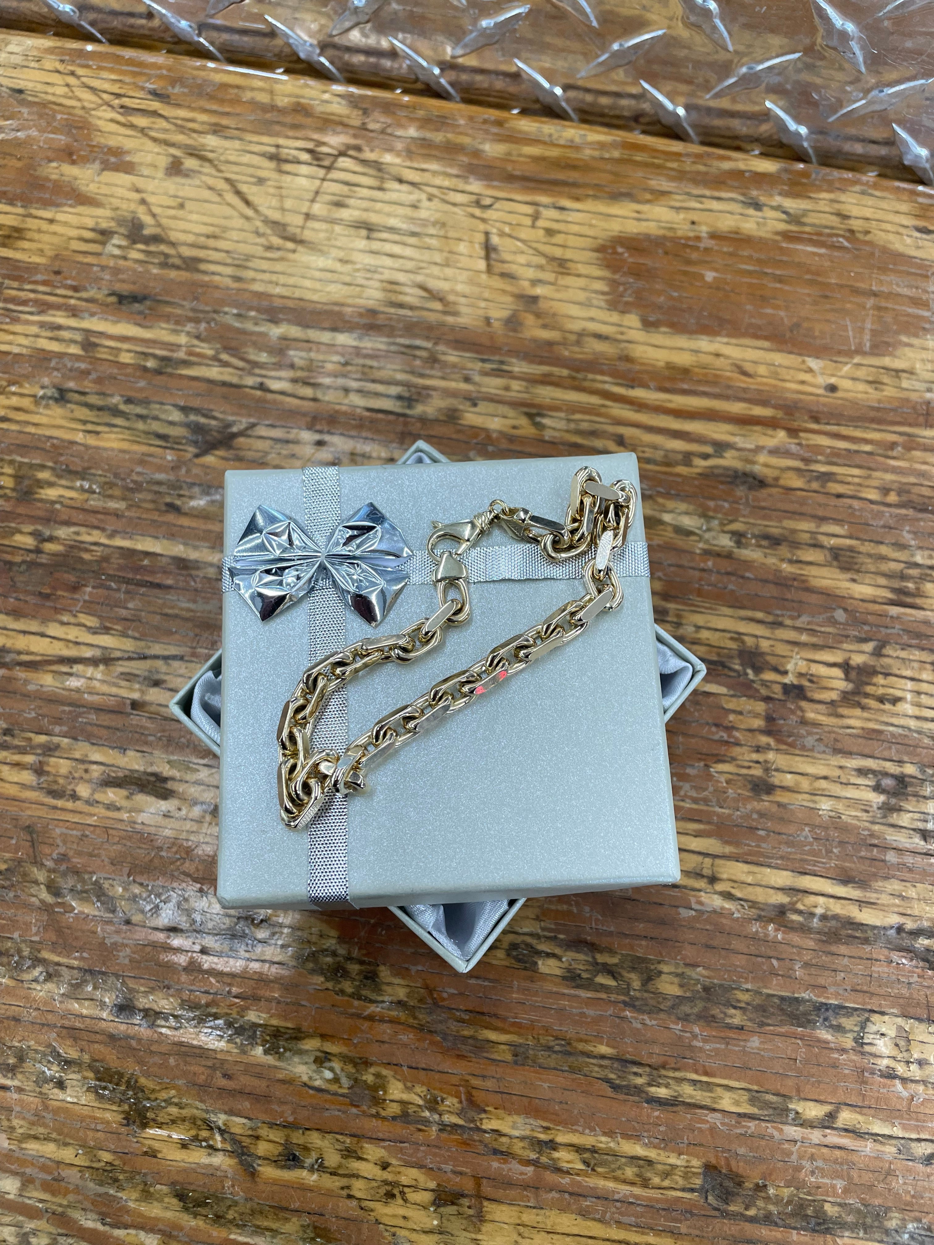 10K Yellow Gold Mens Chain Link Bracelet 35.8 Grams 9” 6 mm $2199.99
