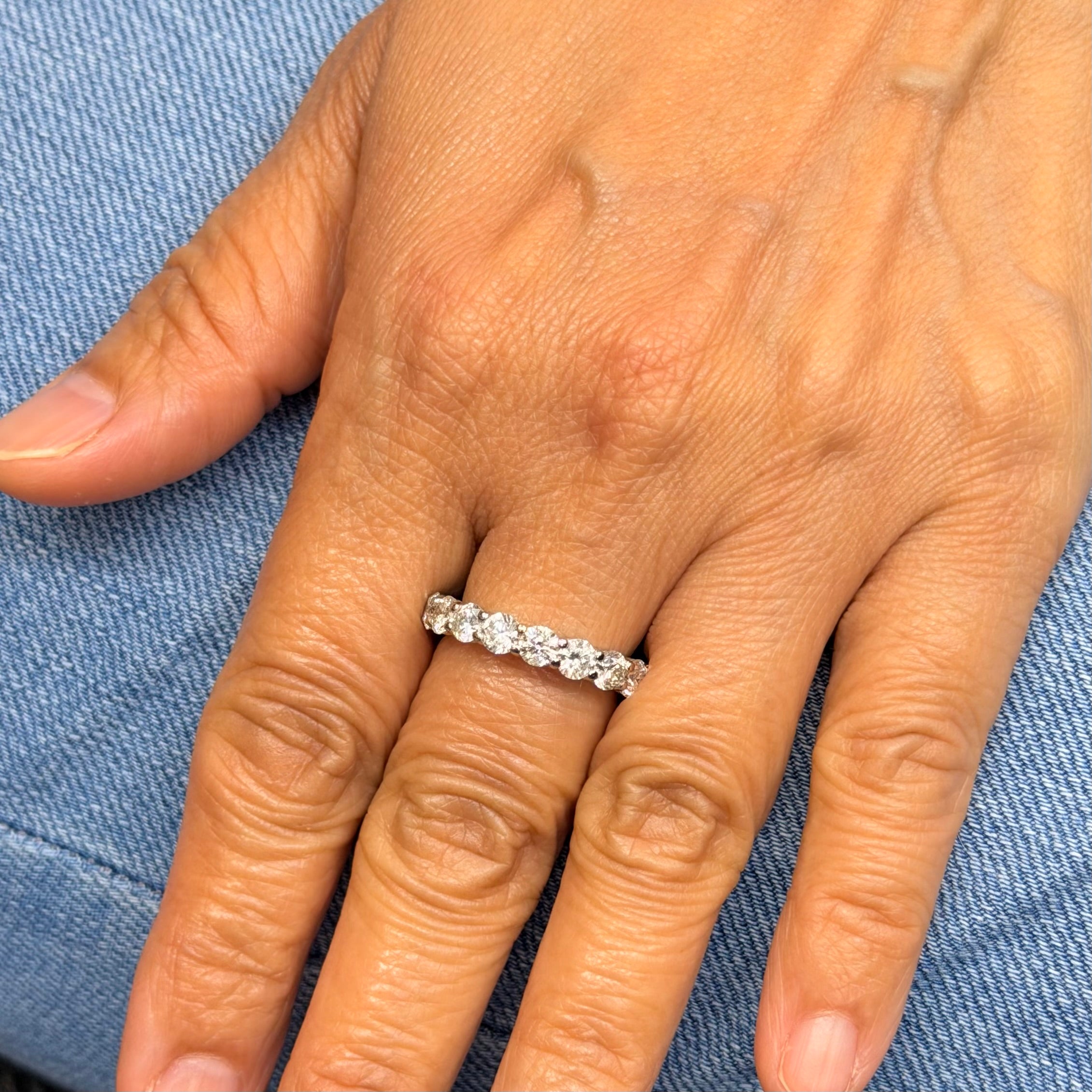 Women’s 14K White Gold Eternity Band