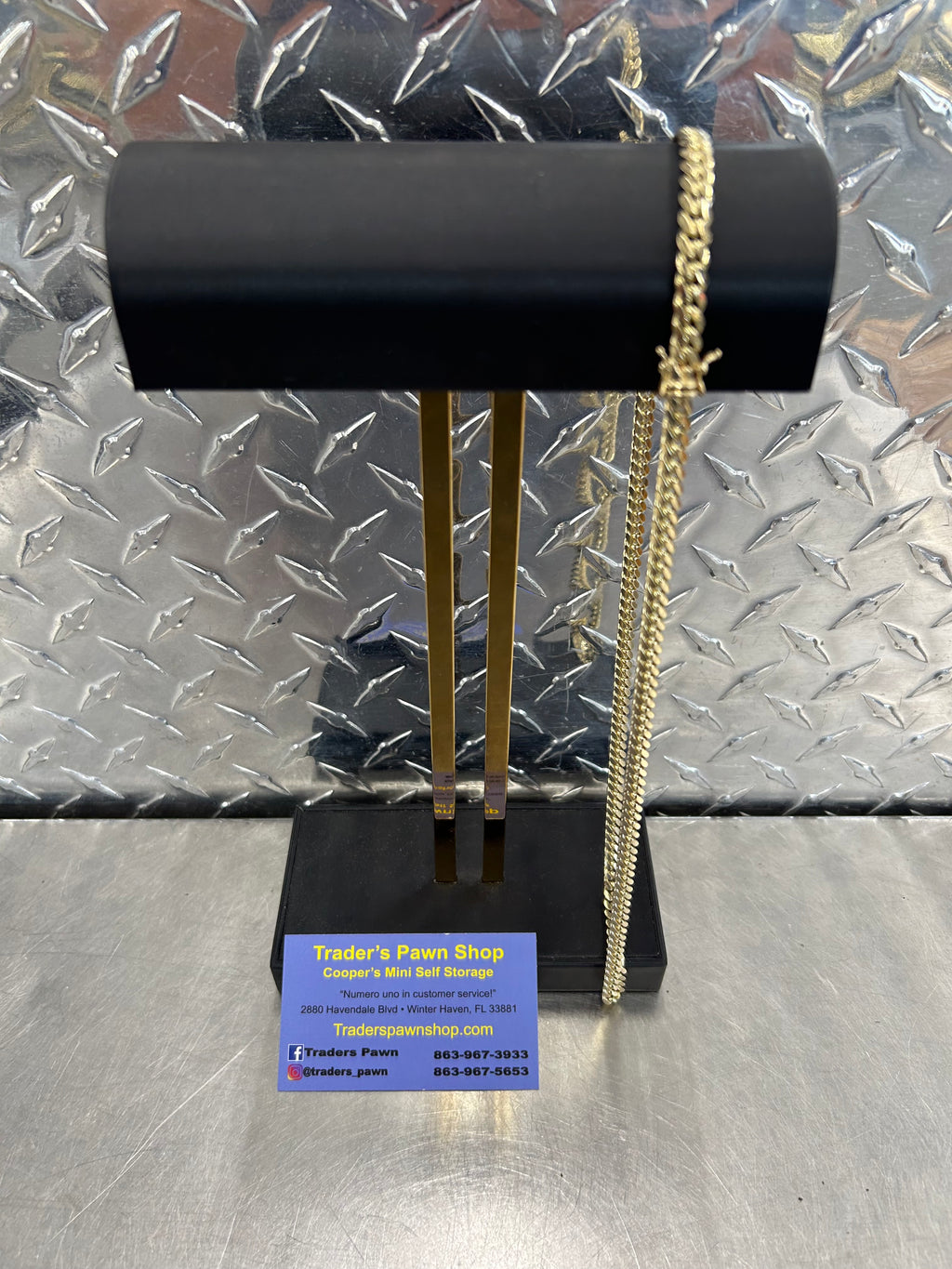 10K Yellow Gold Solid Cuban Necklace