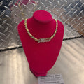 Women’s 10K Yellow Gold XO Necklace With I Love You Design