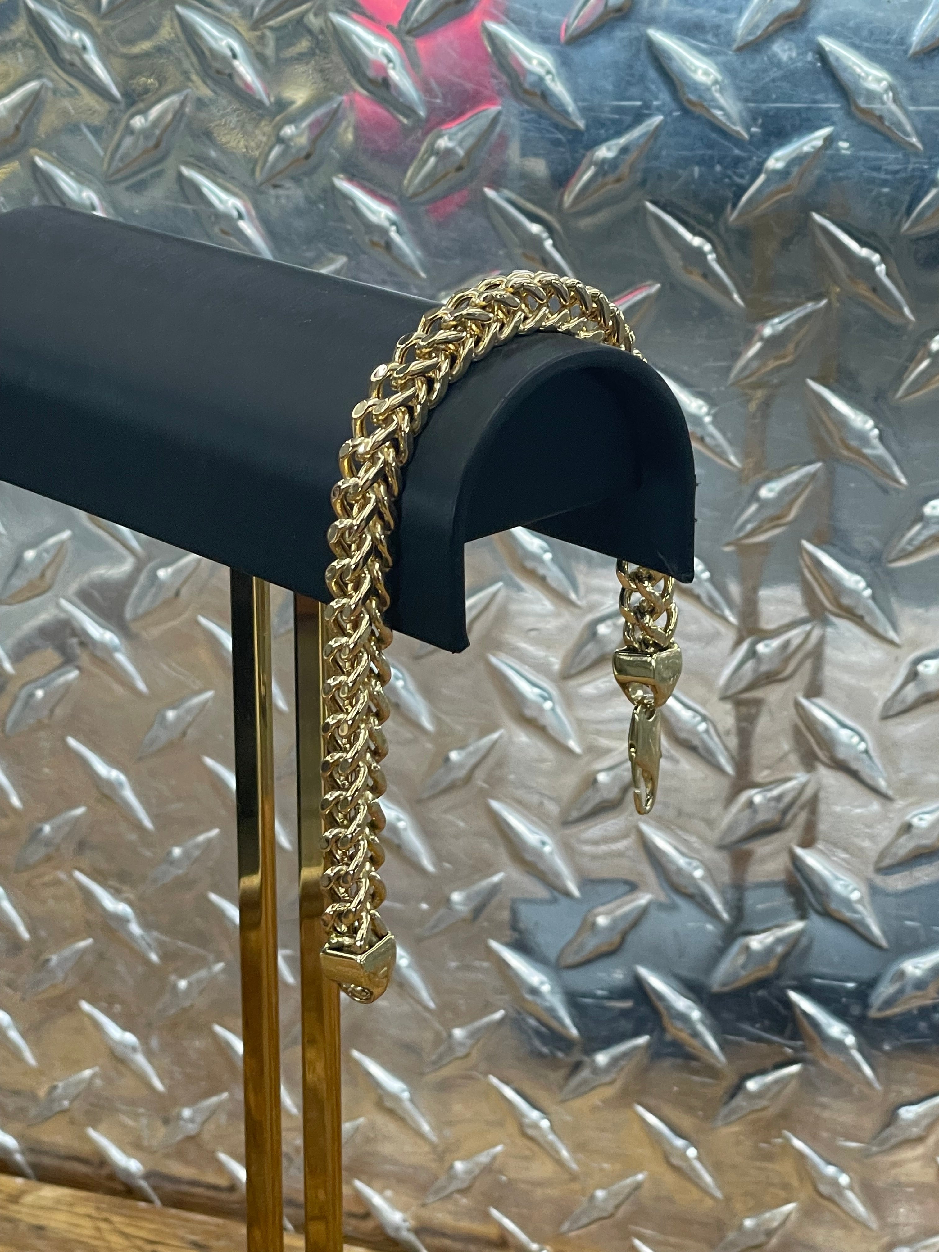 10K Yellow Gold Franco Bracelet