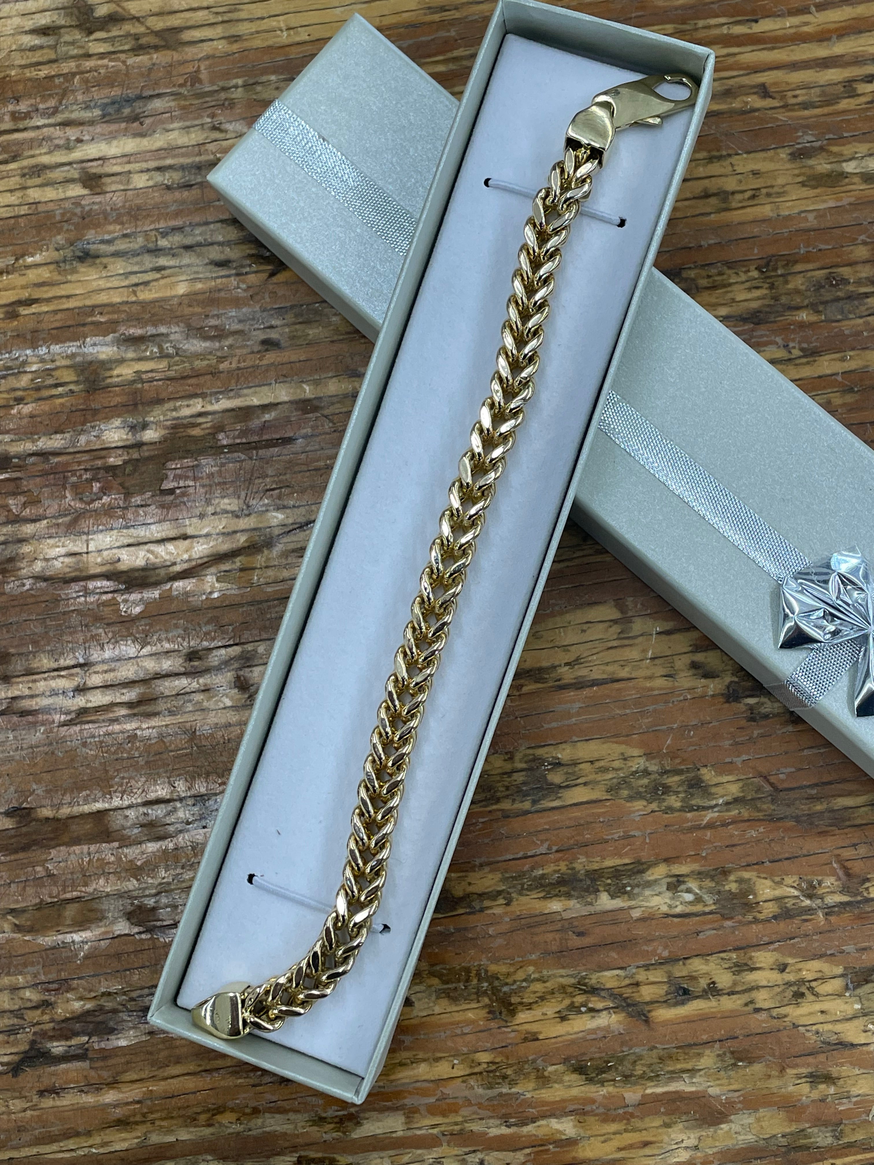 10K Yellow Gold Franco Bracelet