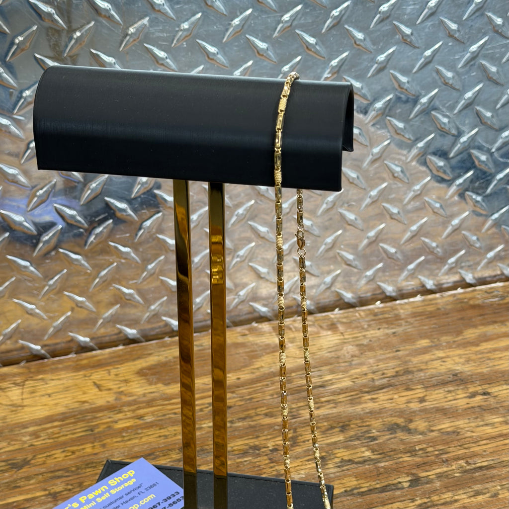 18K Yellow Gold Custom Link Necklace