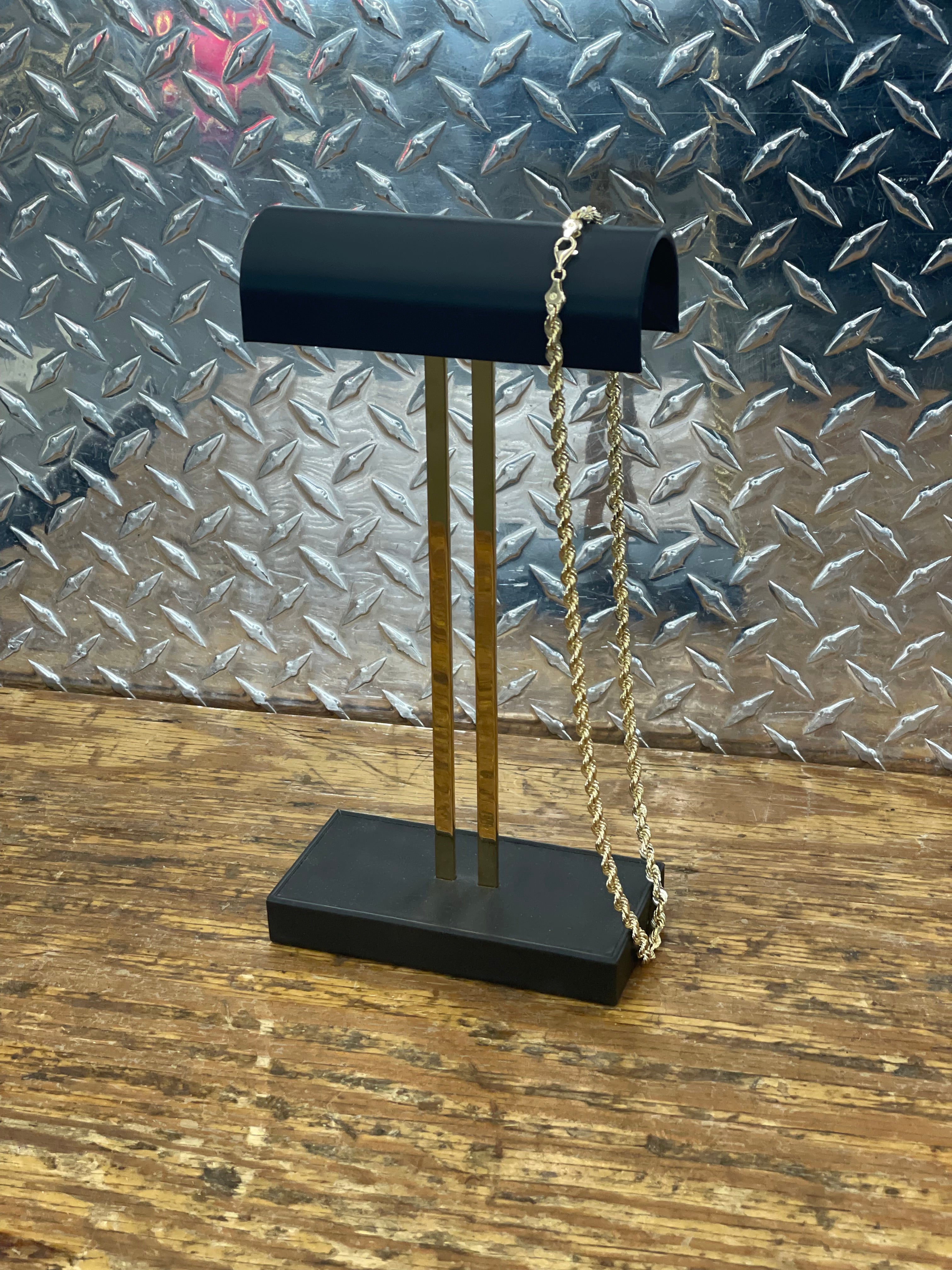 14K Solid Rope Necklace