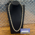925 Sterling Silver Solid Rope Necklace