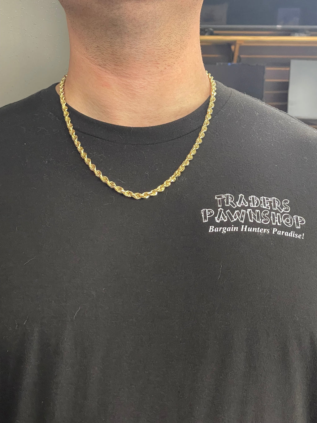 14K Solid Rope Necklace
