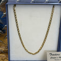 10K Yellow Gold Solid Mariner Link Necklace