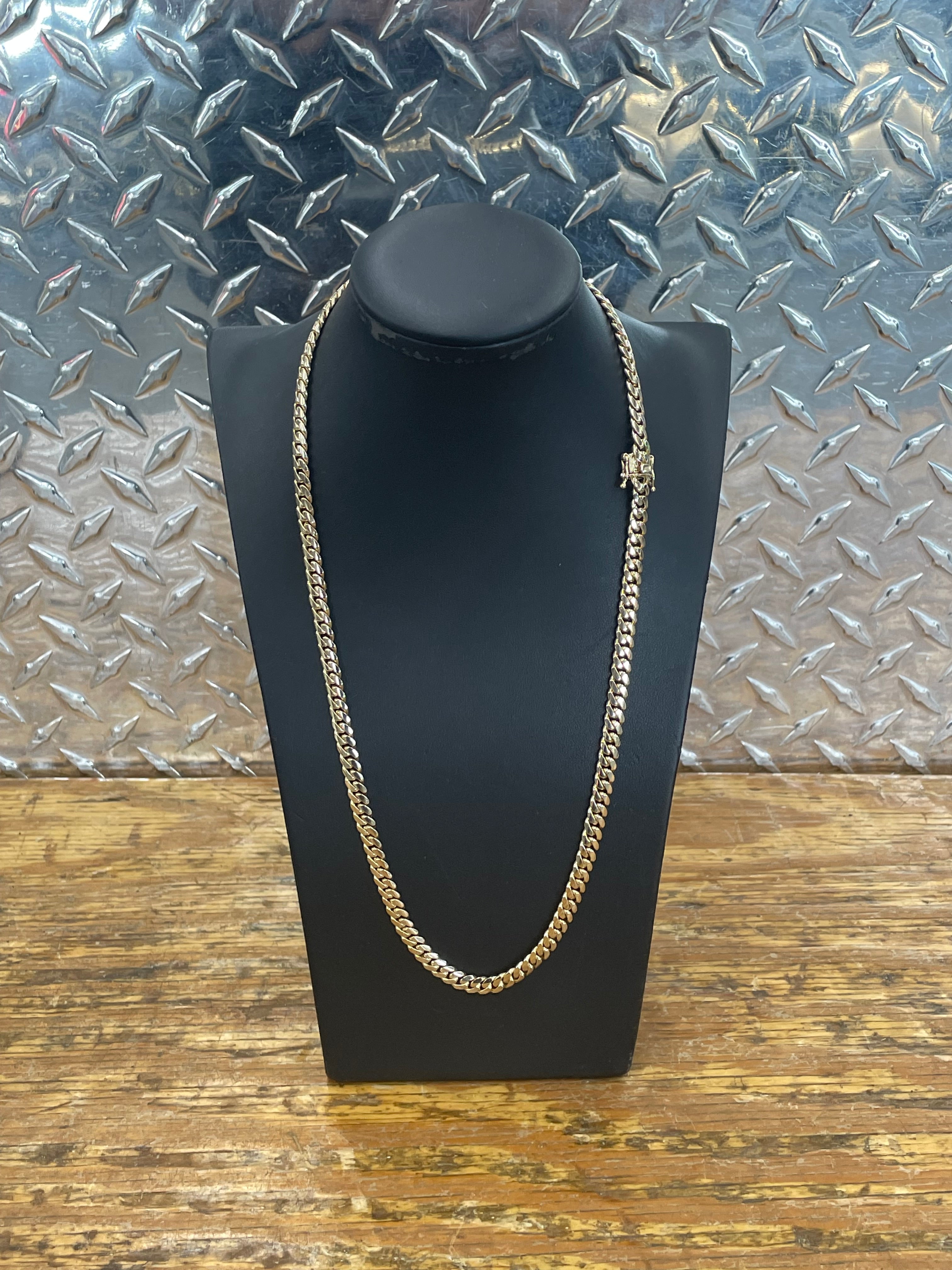 10K Yellow Gold Cuban Link Necklace