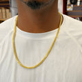 14K Yellow Gold Semi Solid Franco Necklace