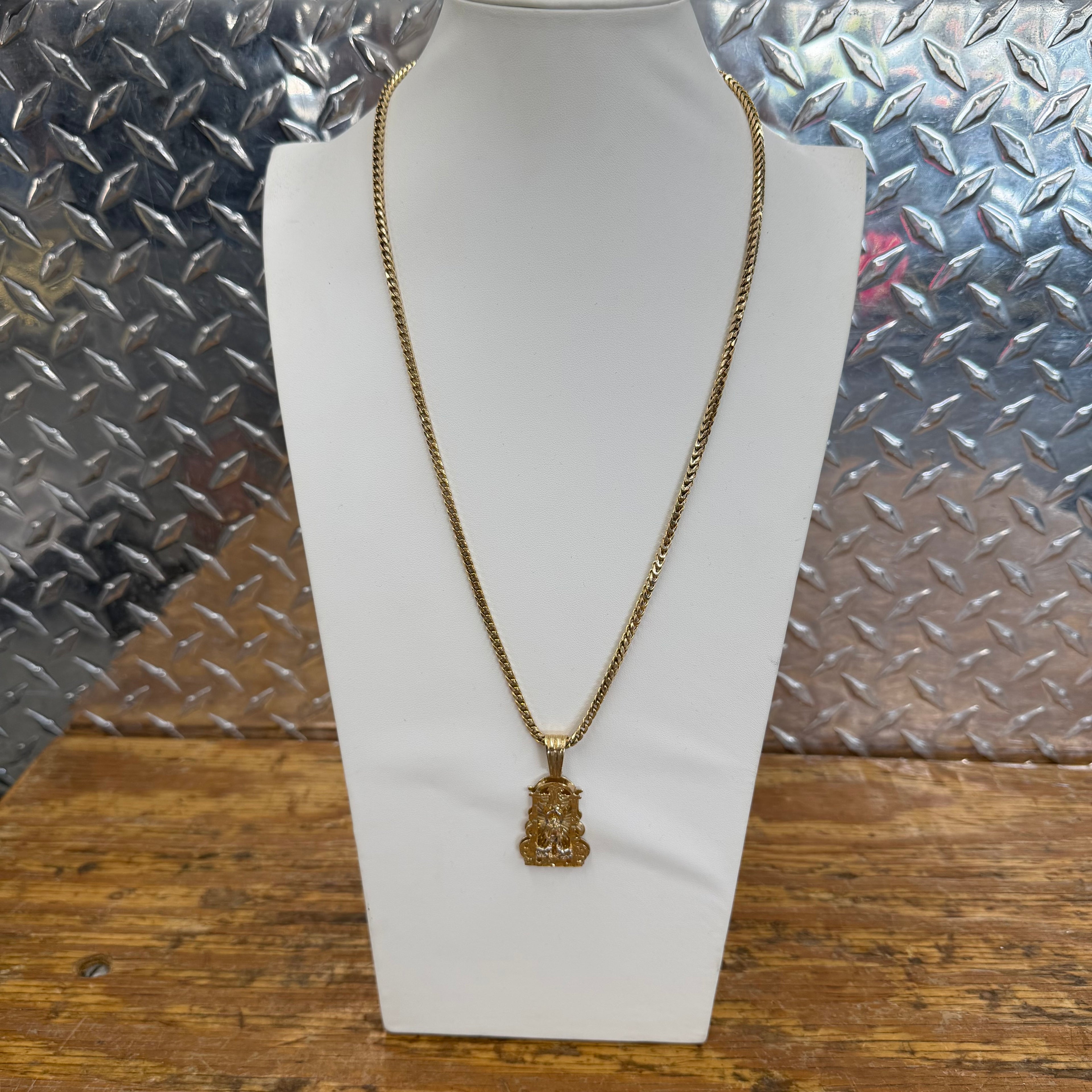 10K Yellow Gold Semi Solid Franco Chain