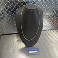 10K Yellow Gold Semi Solid Figarope Necklace