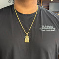 10K Yellow Gold Semi Solid Franco Chain