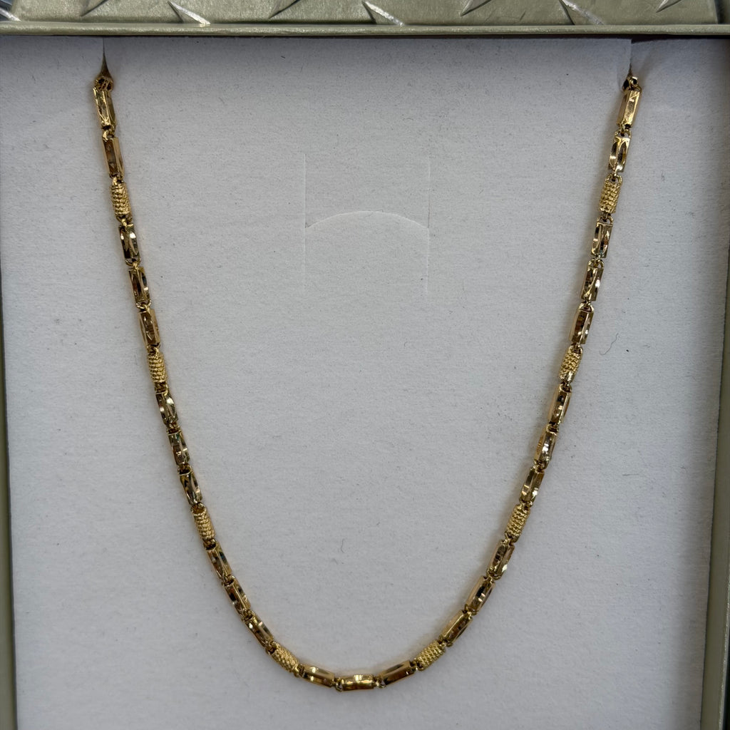 18K Yellow Gold Custom Link Necklace