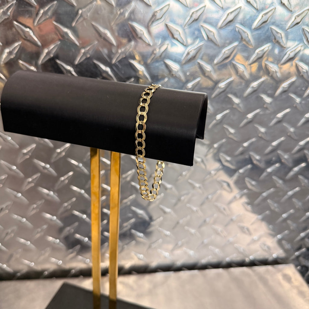 14K Yellow Gold Curb Link Bracelet