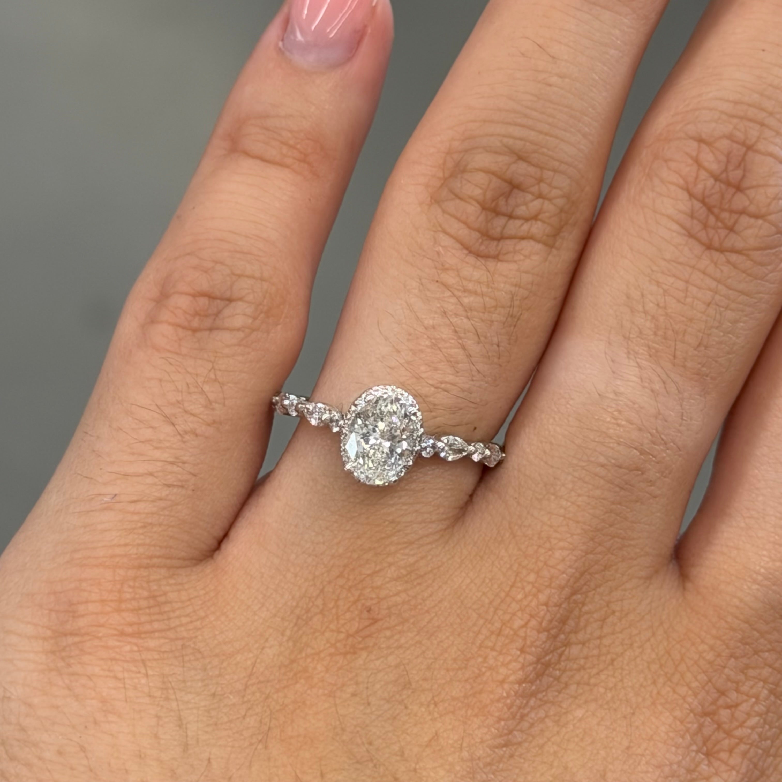 Women’s 14K White Gold Engagement Ring