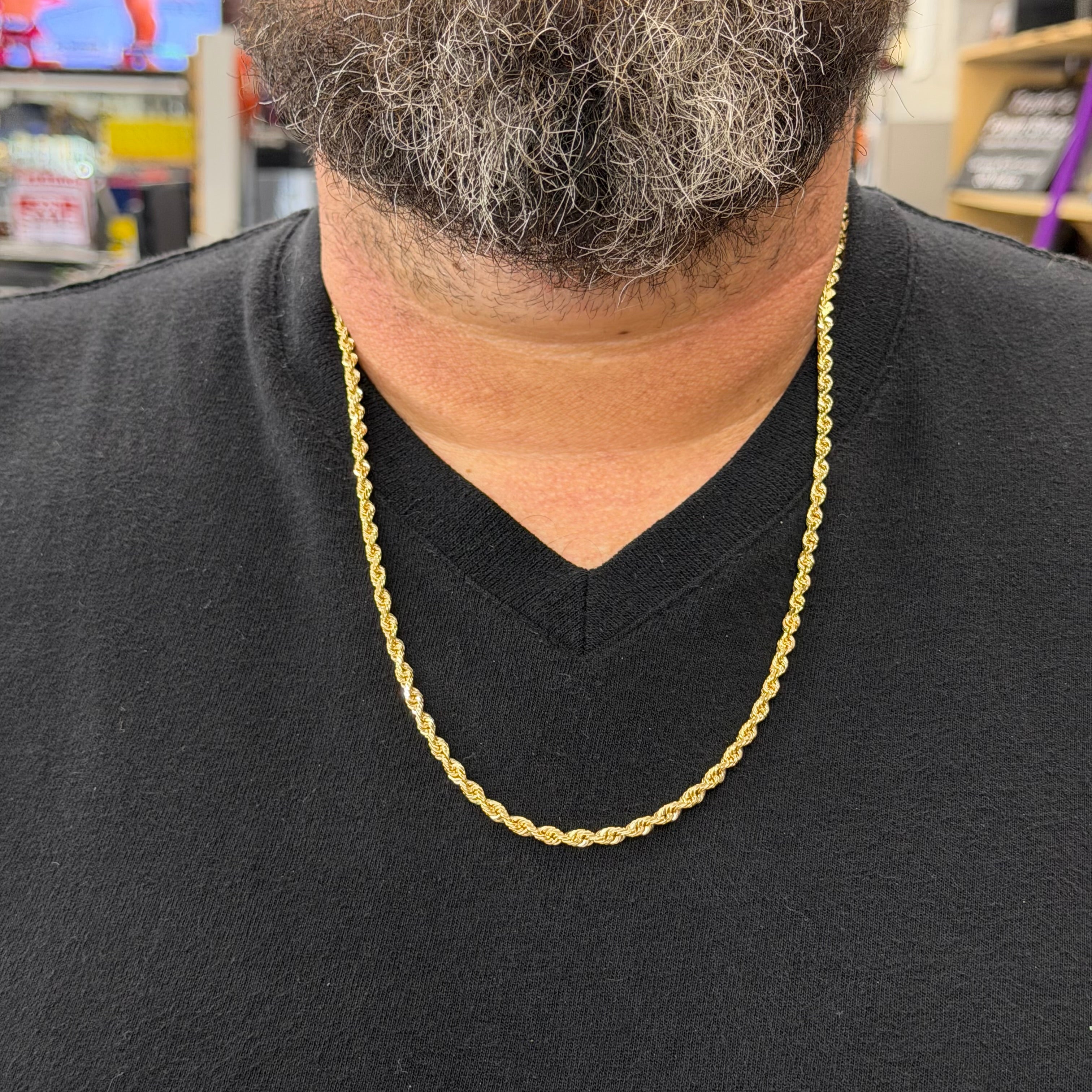 10K Yellow Gold Rope Necklace