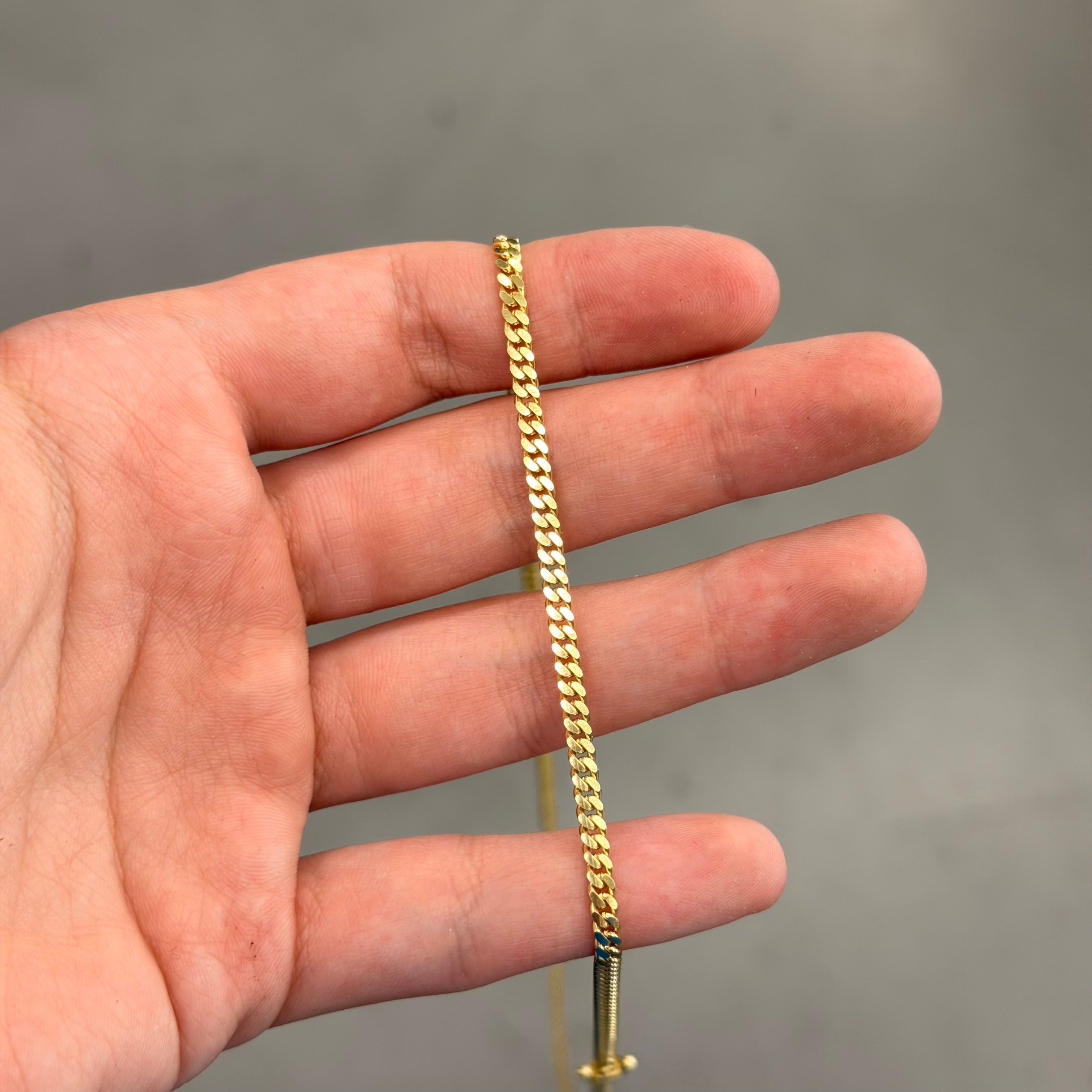 New 10K Yellow Gold Solid Cuban Link Necklace