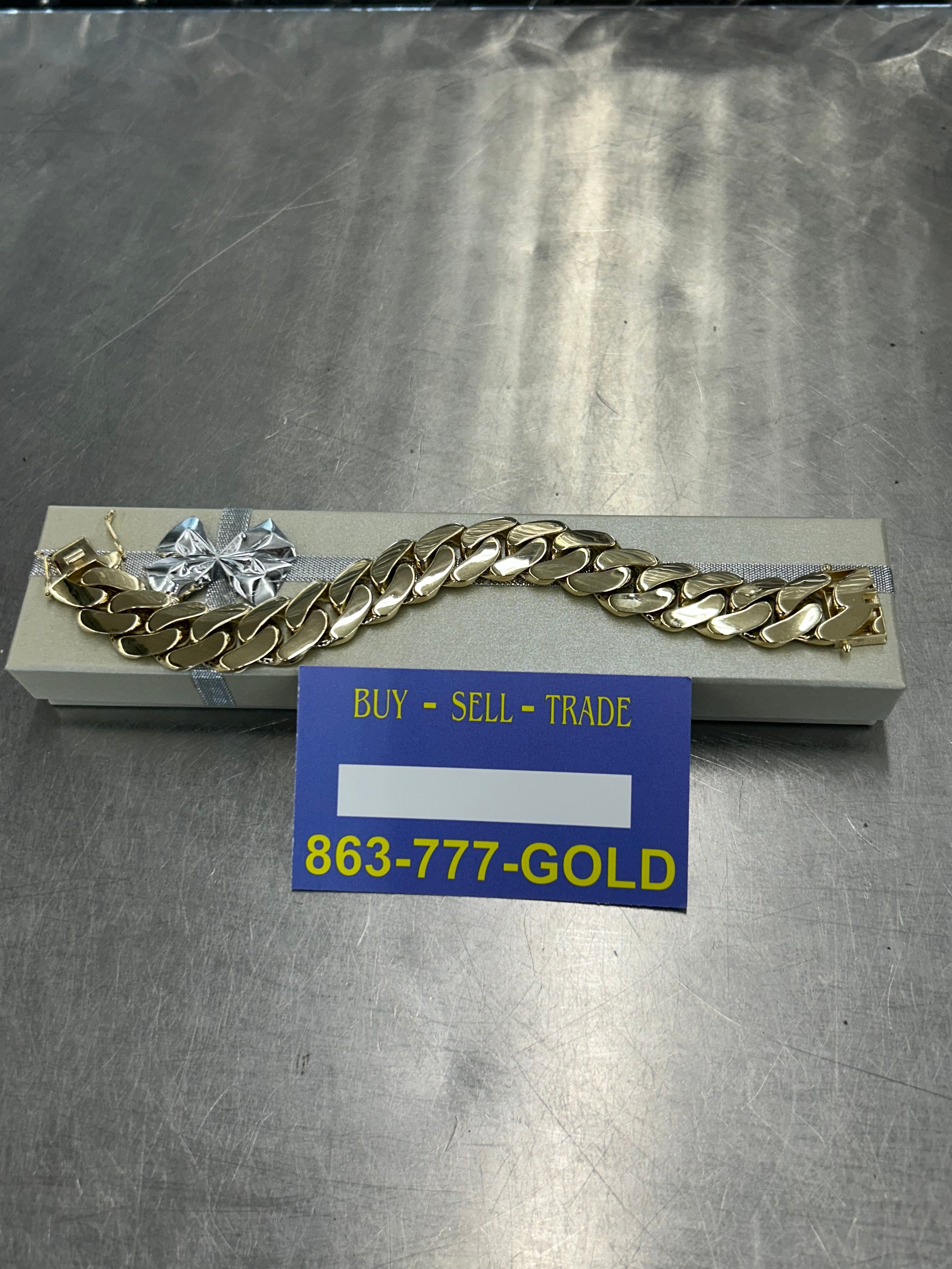 10K Yellow Gold Monaco Bracelet