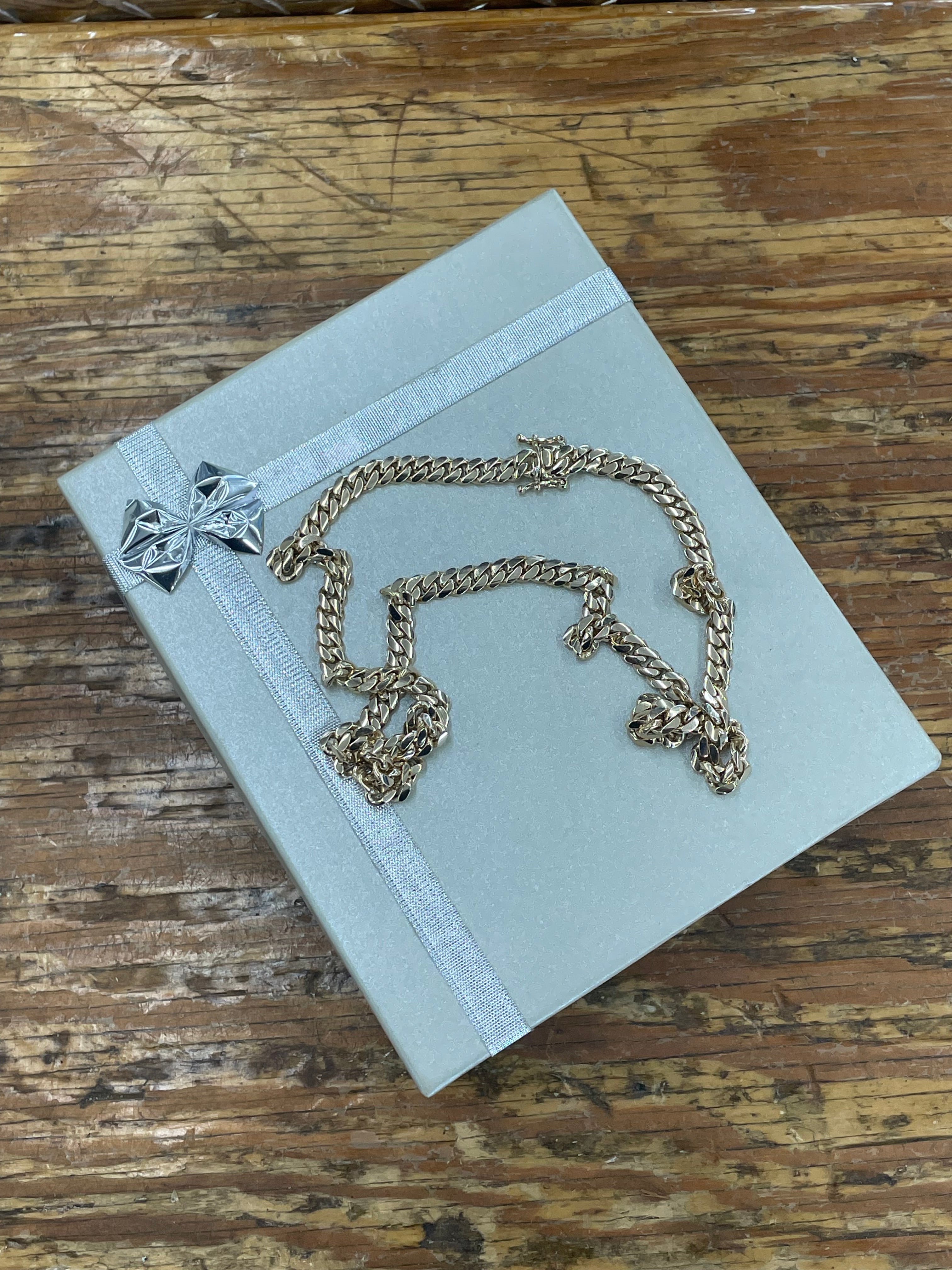 10K Yellow Gold Cuban Link Necklace