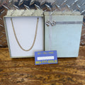 14K Yellow Gold Diamond Cut Curblink Necklace