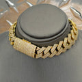 10K Yellow Gold 10CTTW Natural Diamond Monaco Bracelet