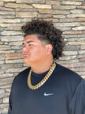 10K Yellow Gold Solid Cuban Link Necklace