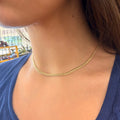 New 10K Yellow Gold Semi Solid Cuban Link Necklaces