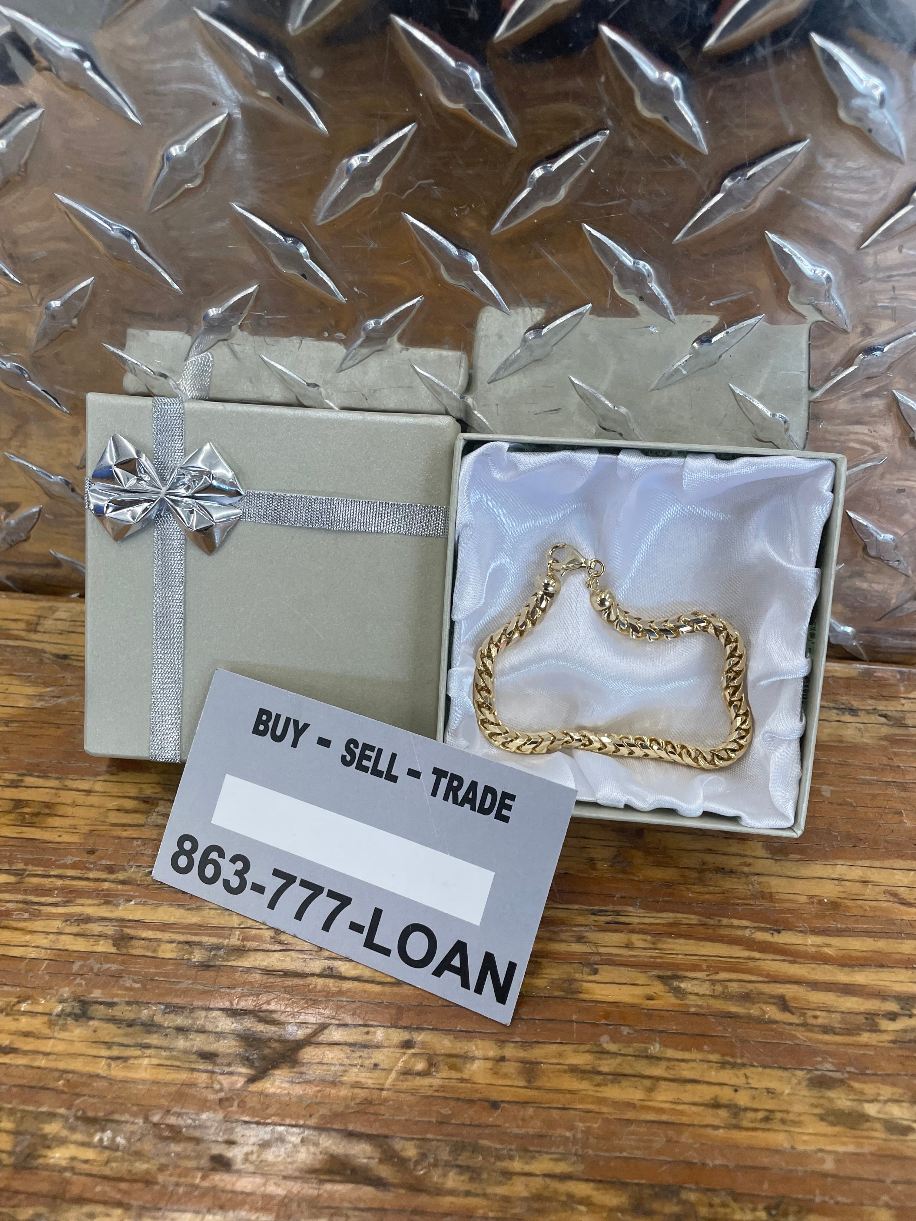 14k Yellow Gold Solid Franco Bracelet 30.7 Grams 5 1/2 mm 8” $2499.99 (863-777-GOLD