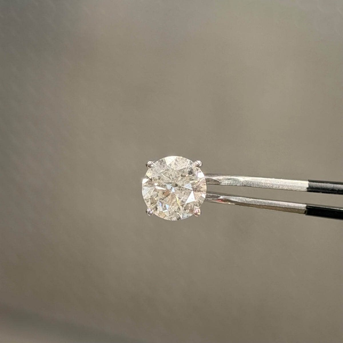 14K White Gold Natural Diamond Studs 4.03 CT TW