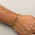 10K Yellow Gold Semi Solid Cuban Link Bracelet