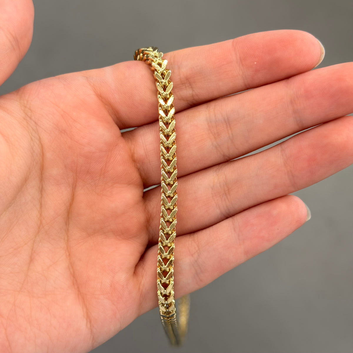 10K Yellow Gold Semi Solid Franco Necklace