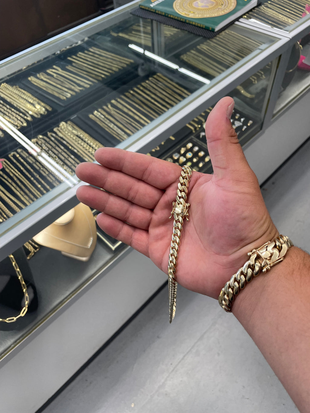 10K Yellow Gold Solid Cuban Link Necklace
