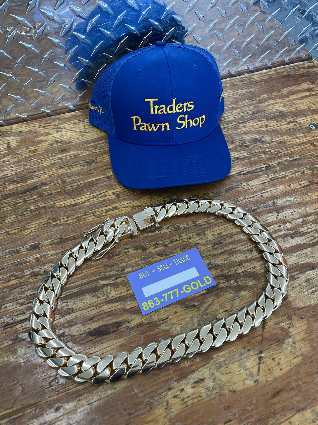 10K Yellow Gold Solid Cuban Link Necklace