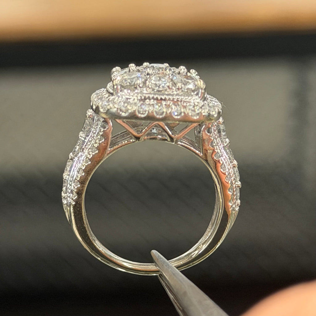 10K White Gold Women’s Engagement Ring 1 CTTW