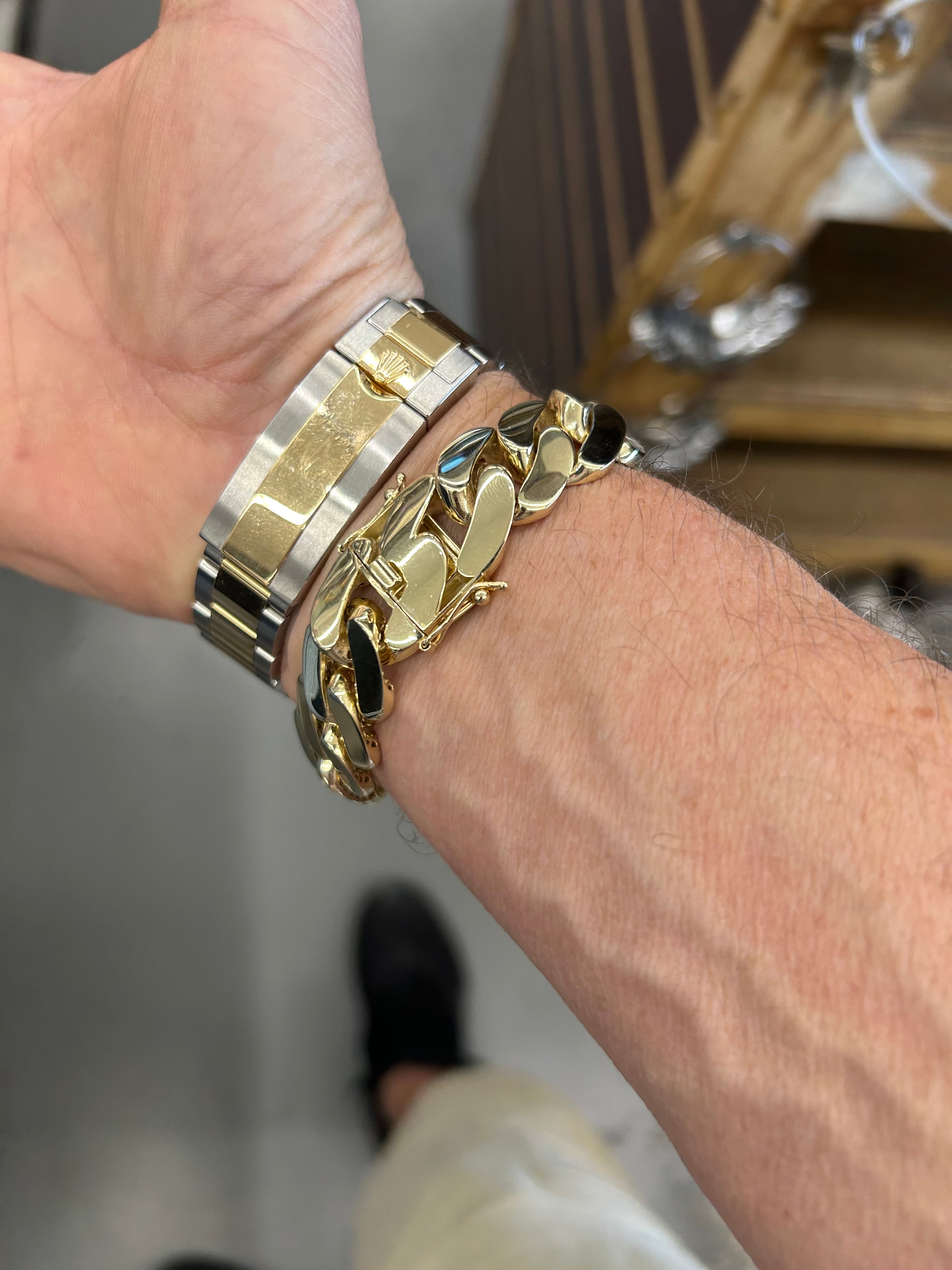 10K Yellow Gold Monaco Bracelet