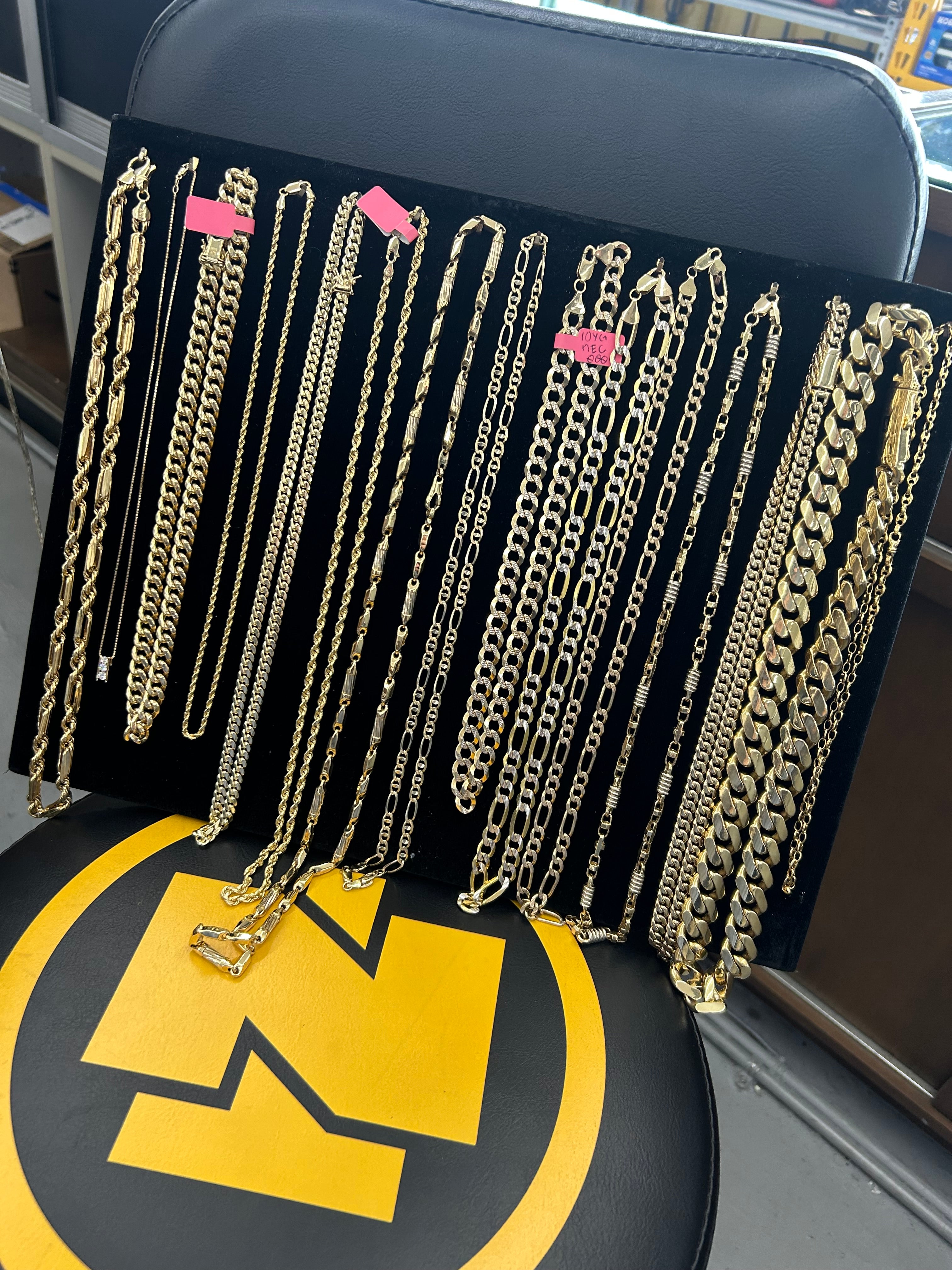 10K Yellow Gold Solid Cuban Necklace