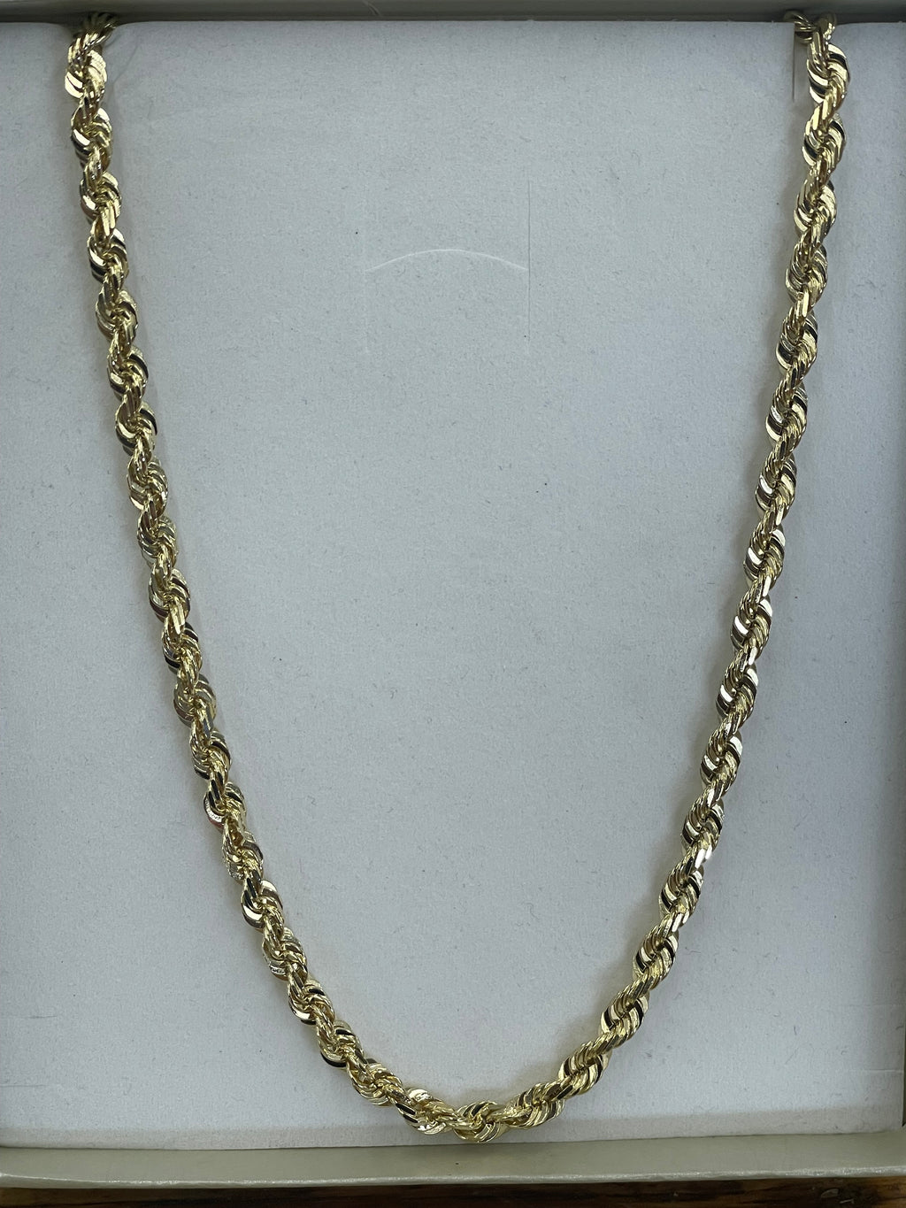 14K Solid Rope Necklace