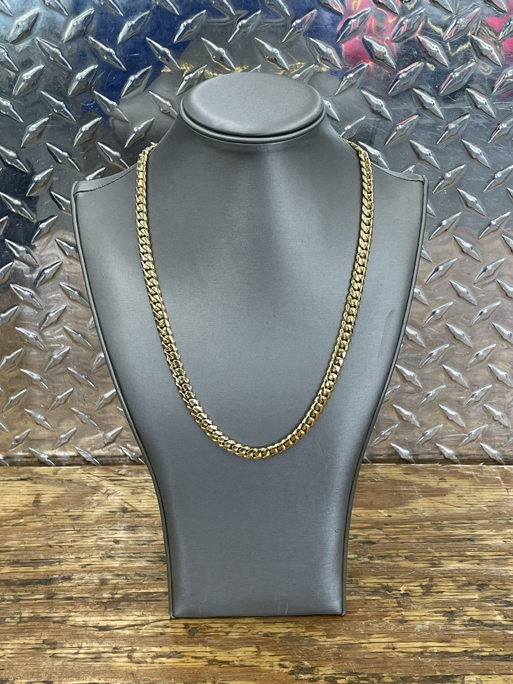 10K Yellow Gold Cuban Link Necklace