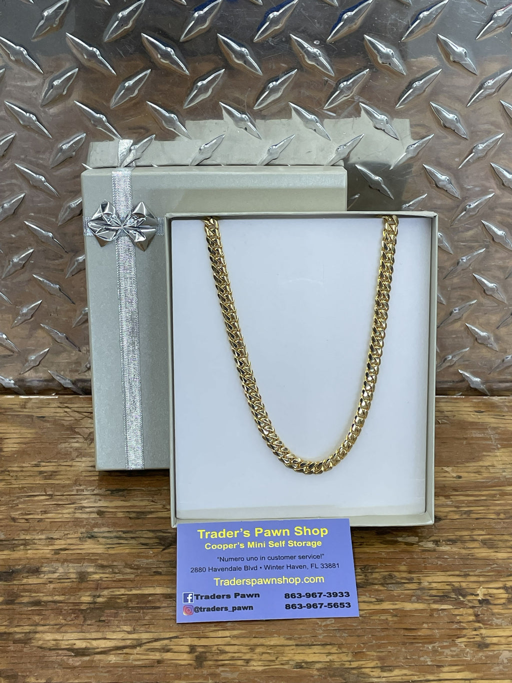 10K Yellow Gold Cuban Link Necklace