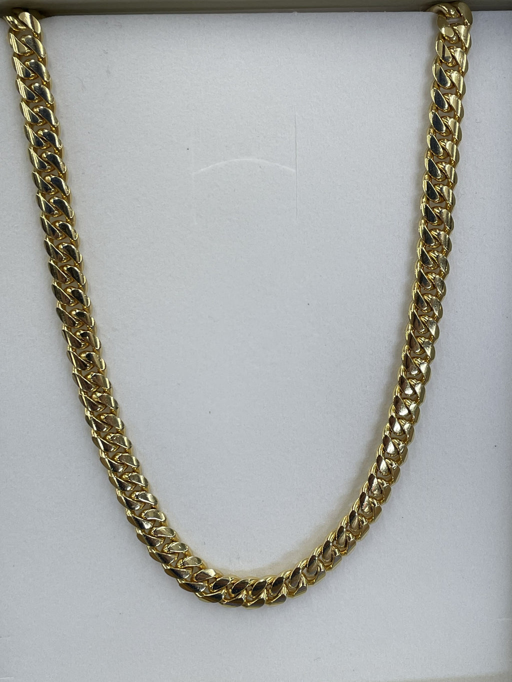 10K Yellow Gold Cuban Link Necklace