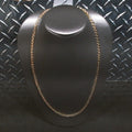 10K Yellow Gold Curb Necklace 26.5g 7mm x 24"